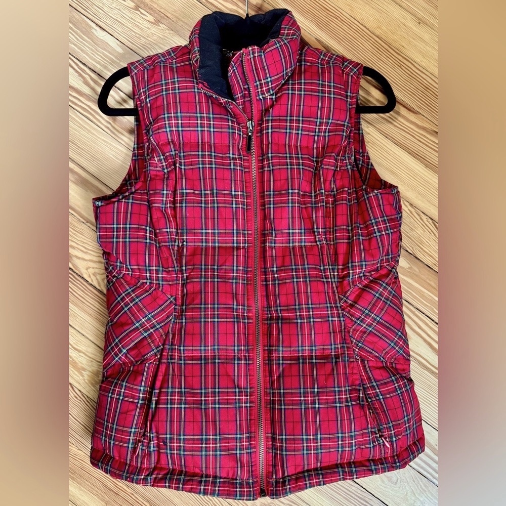 Tommy Hilfiger Puffer Vest Tartan Red Plaid
Down Feathers Womens Medium